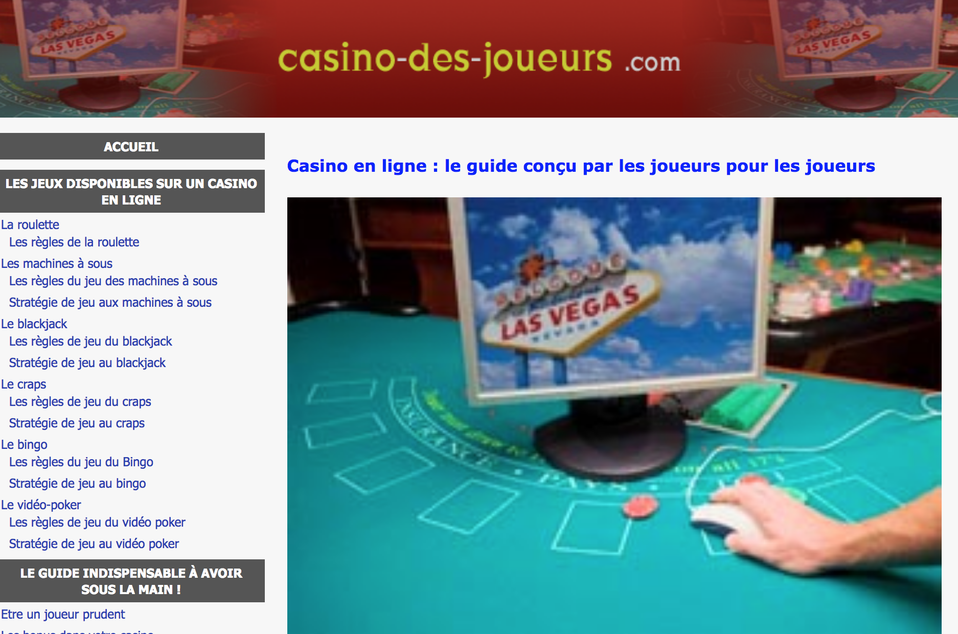 Casino en ligne guide des joueurs