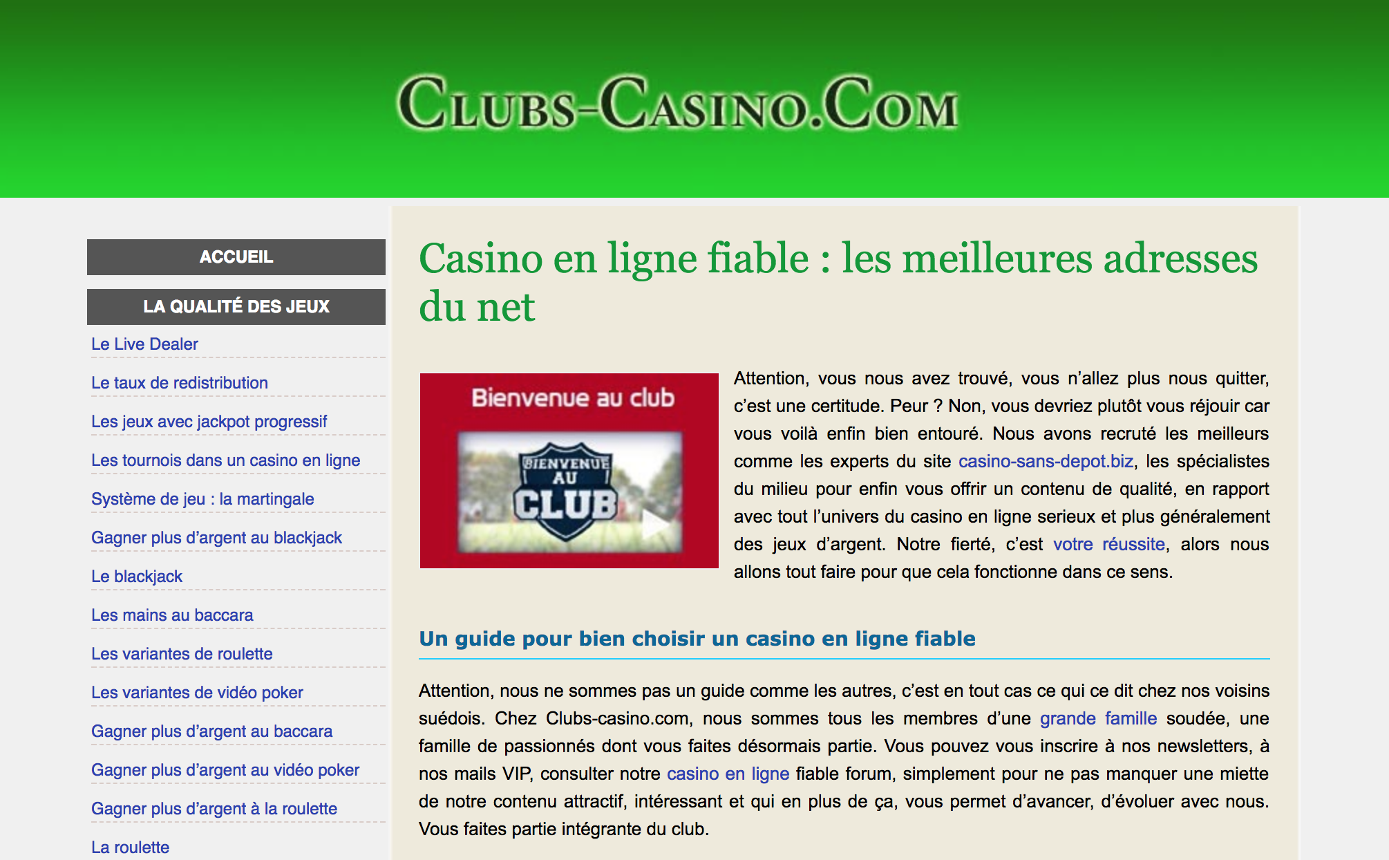 Casino en ligne fiable guide